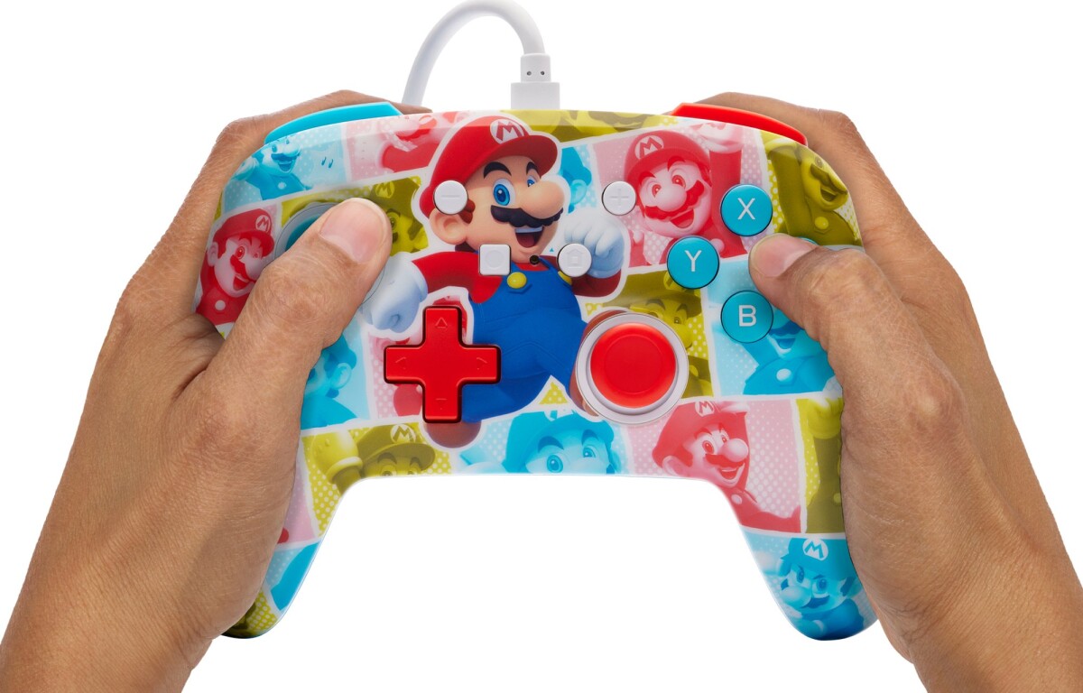 Powera Enhanced Wired Controller - Mario Hero Reel Nintendo Switch