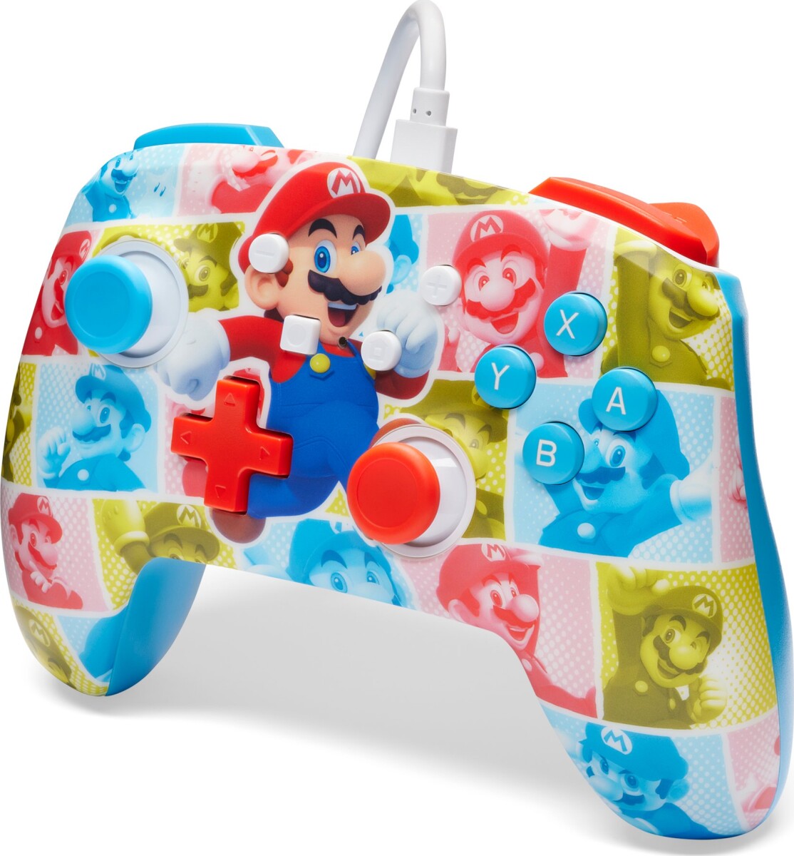Powera Enhanced Wired Controller - Mario Hero Reel Nintendo Switch