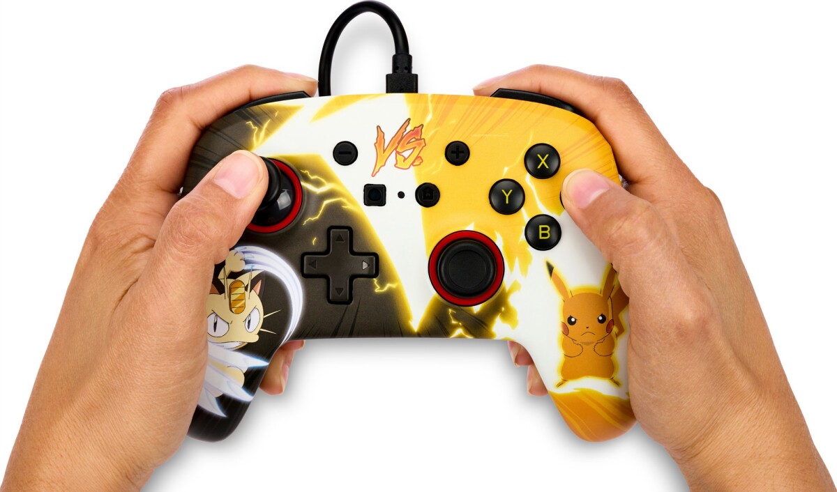 Powera Enhanced Wired Controller - Nintendo Switch - Pikachu Vs Meowth