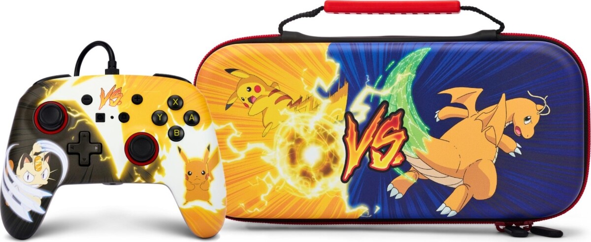 Powera Enhanced Wired Controller - Nintendo Switch - Pikachu Vs Meowth