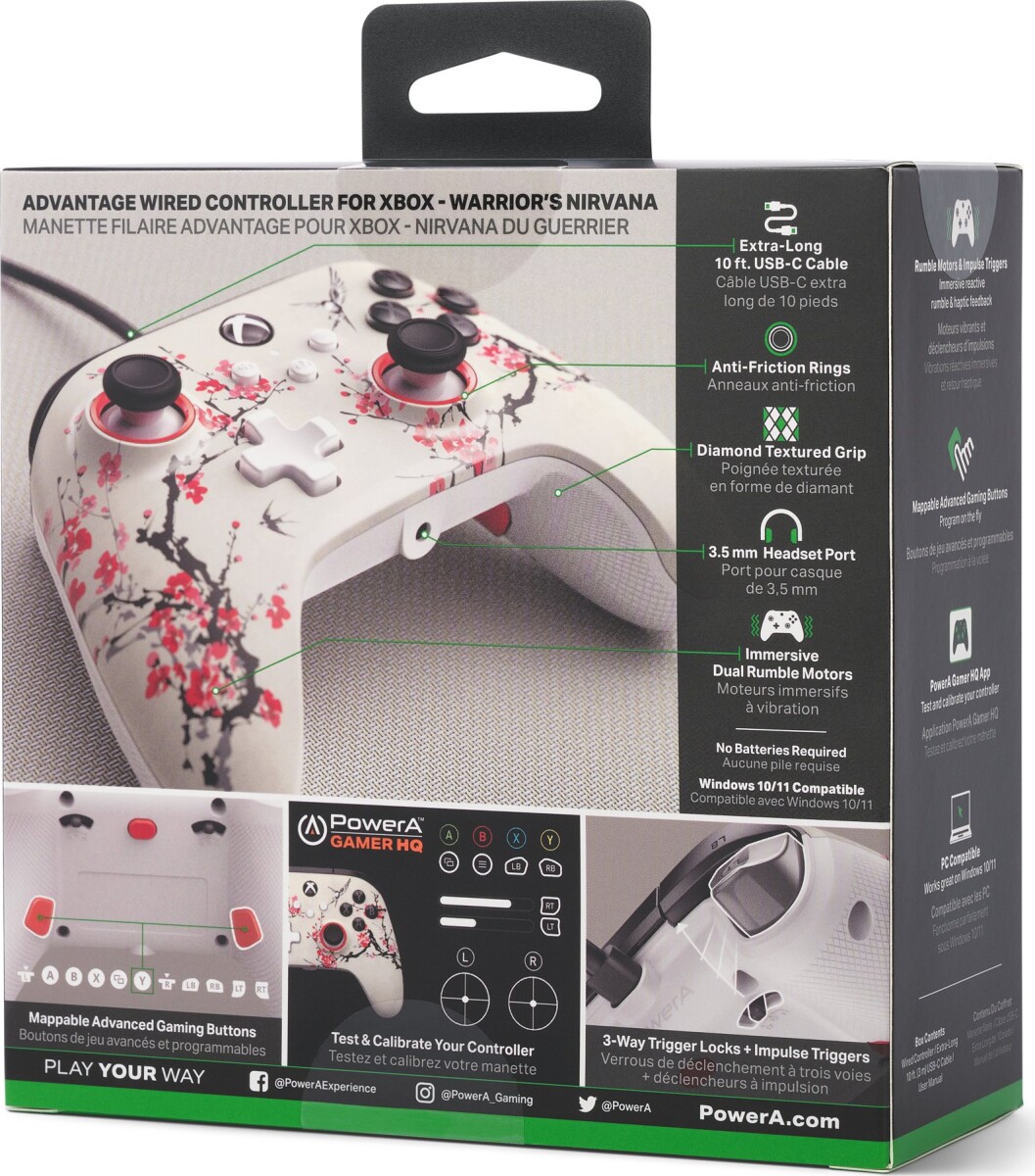 Powera Enhanced Wired Controller - Warrior S Nirvana Xbox Xs