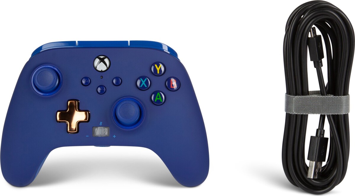 Køb Powera Enhanced Wired Controller - Xbox Series X/s - Midnight Blue ...