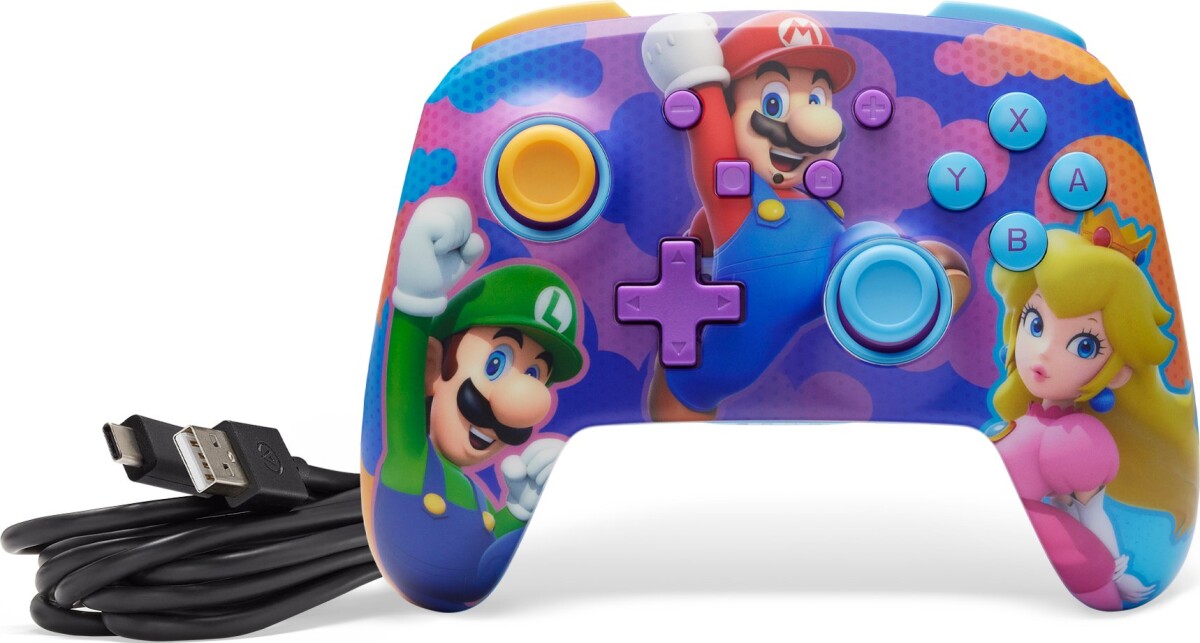 Powera Enhanced Wireless Controller - Color Splash Heroes Nintendo Switch