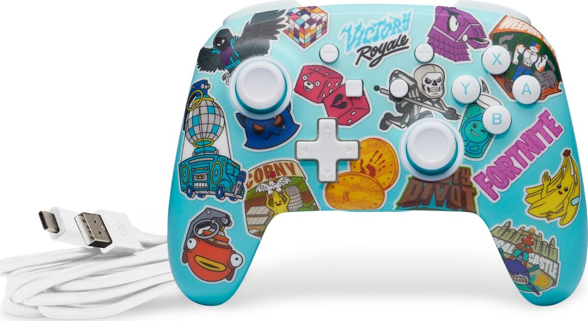Powera Enhanced Wireless Controller For Nintendo Switch - Fortnite Sticker