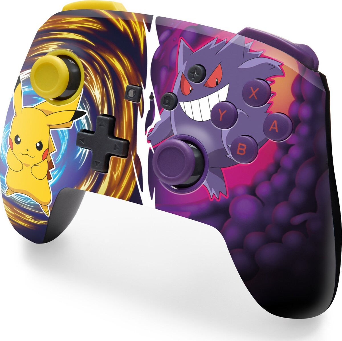 Powera Enhanced Wireless Controller For Nintendo Switch - Pikachu Vs Gengar