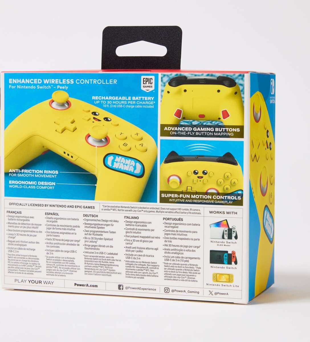 Powera Enhanced Wireless Controller - Peely Fortnite Nintendo Swich