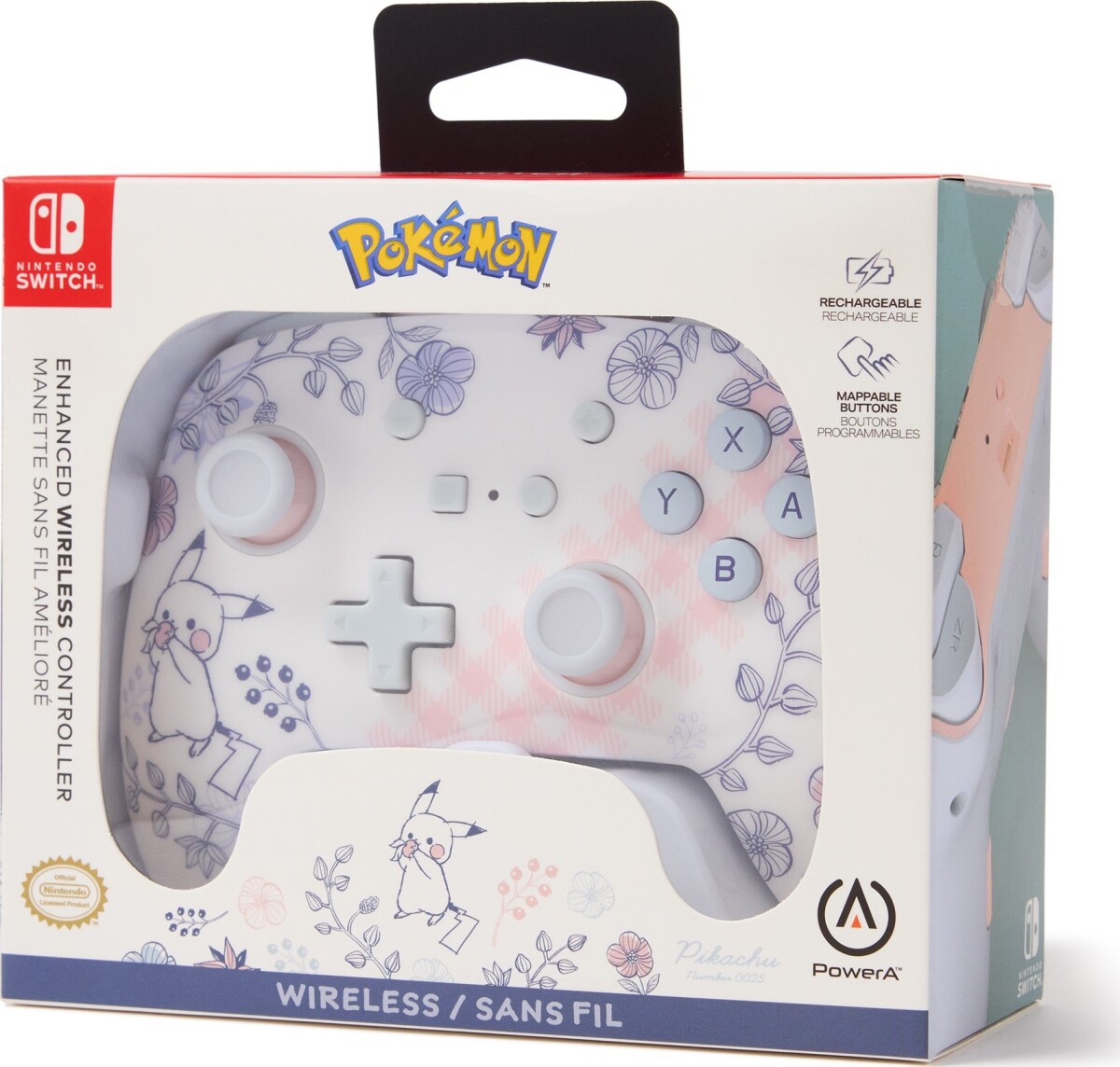 Powera Enhanced Wireless Controller - Pikachu Garden Nintendo Switch
