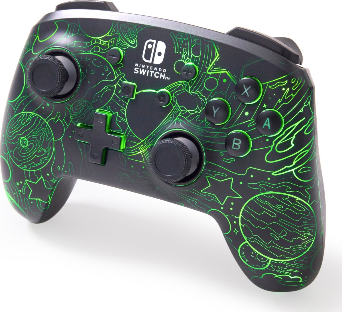 Powera Enhanced Wireless Controller With Lumectra - Galactic Vortex