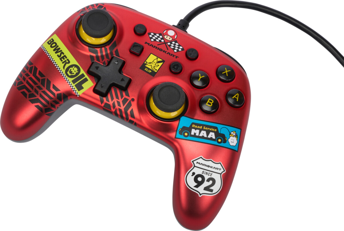 Powera Nano Wired Switch Controller - Mario Kart Racer Red