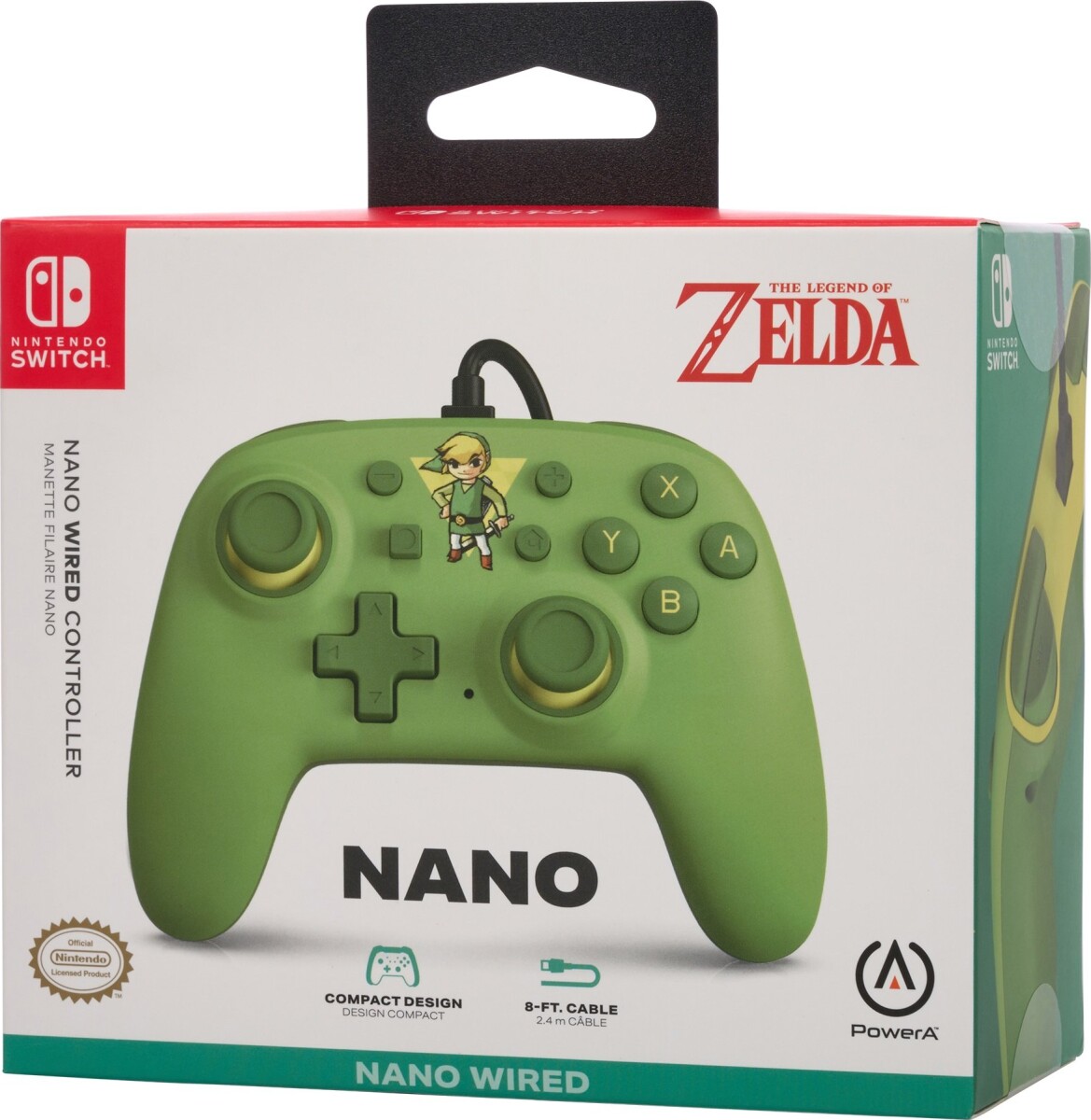 Powera Nano Wired Switch Controller - Toon Link