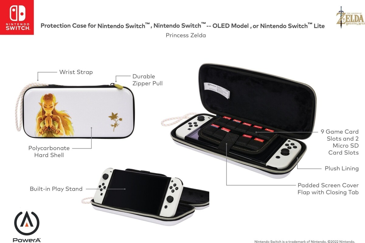 Powera Nintendo Switch Case - Princess Zelda - Switch/oled/lite | Se ...