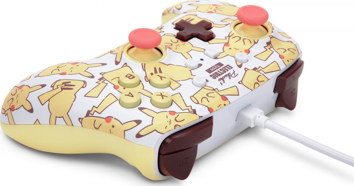 Powera Nsw Enh Wired Controller - Pikachu Blush