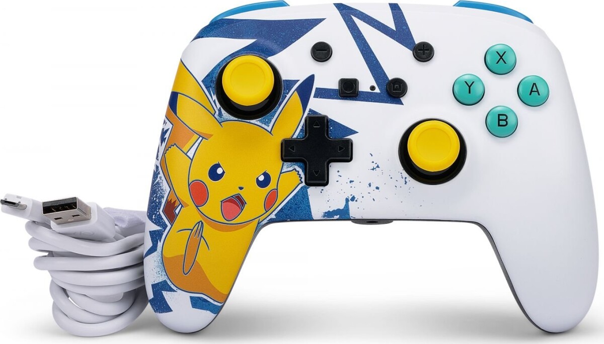 Powera Nsw Enh Wired Controller - Pikachu High Voltage