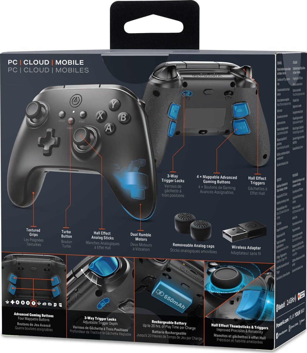 Powera Pccloud Wireless Controller - Black Pccloud