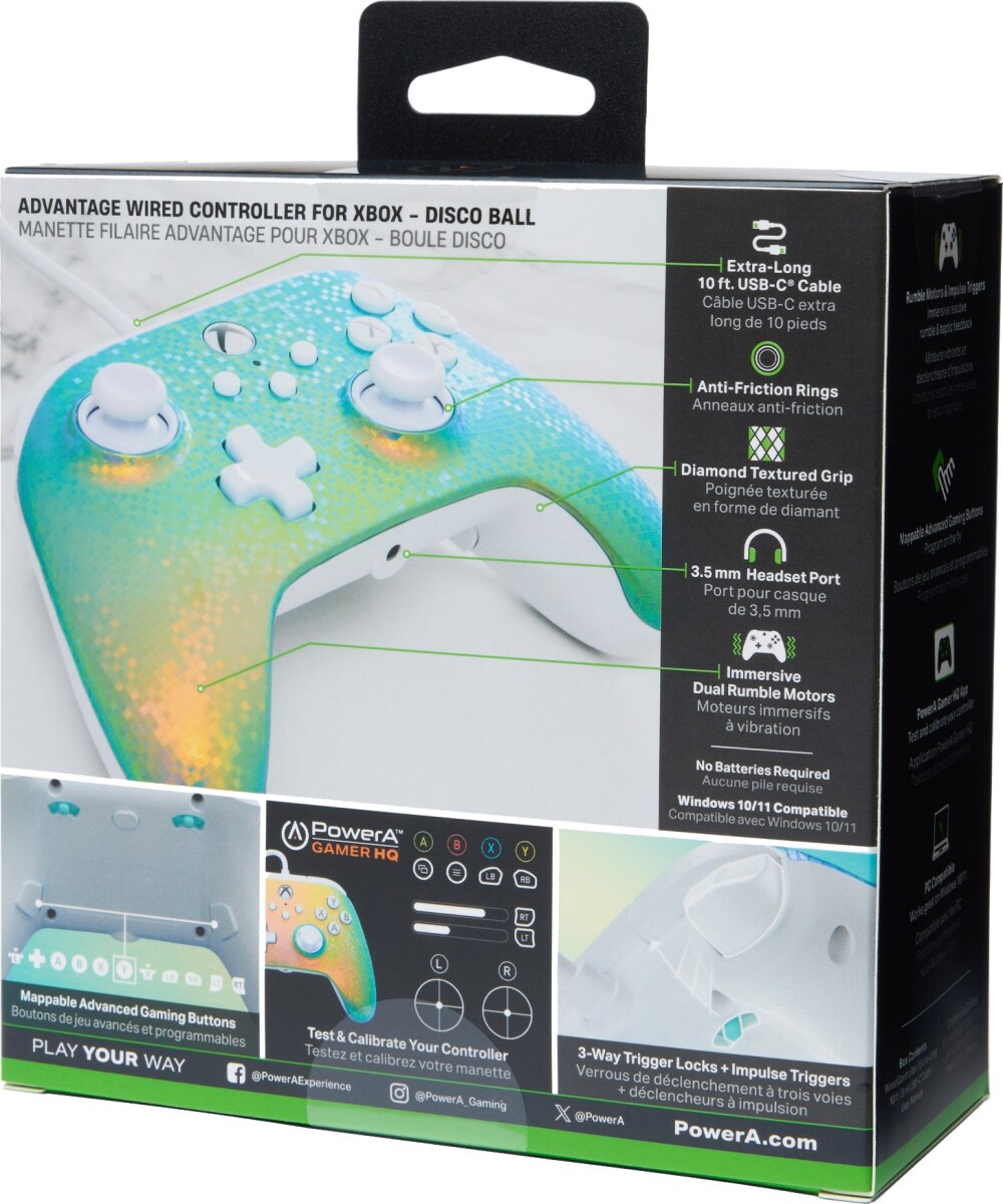 Powera - Advantage Kablet Controller - Disco Ball