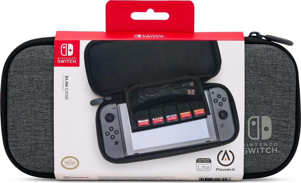 Powera Slim Case For Nintendo Switch - Charcoal