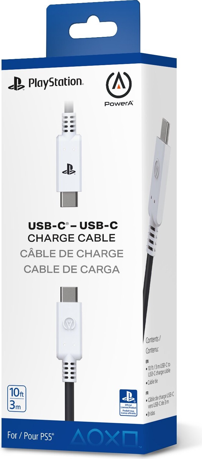 Powera Usb-C To Usb-C Charging Cable Playstation 5 - 3 Meter
