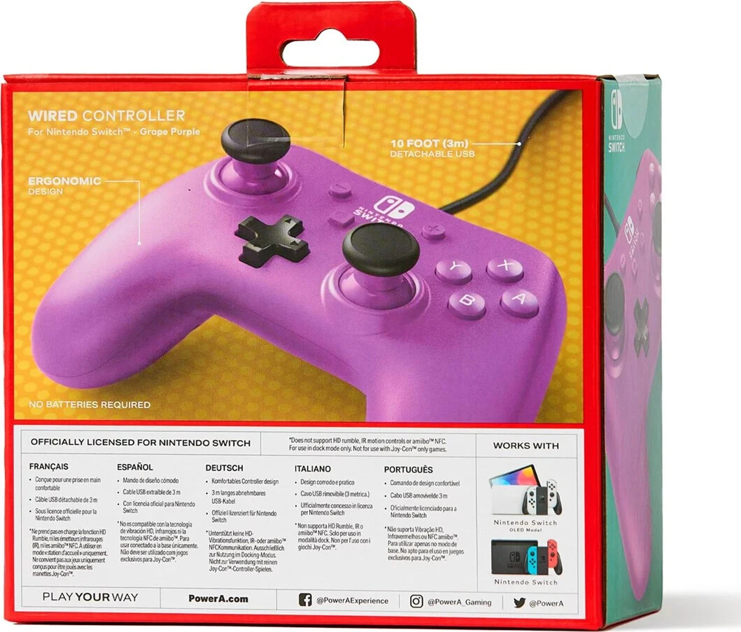 Powera Wired Controller Grape Purple