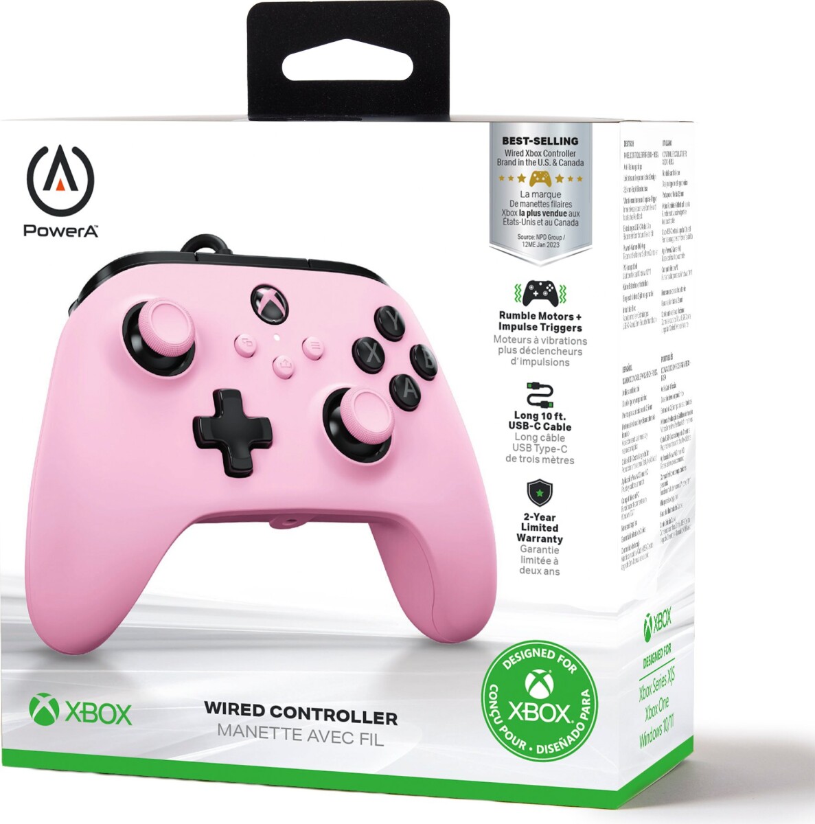Powera Wired Controller - Pink Xbox Xs