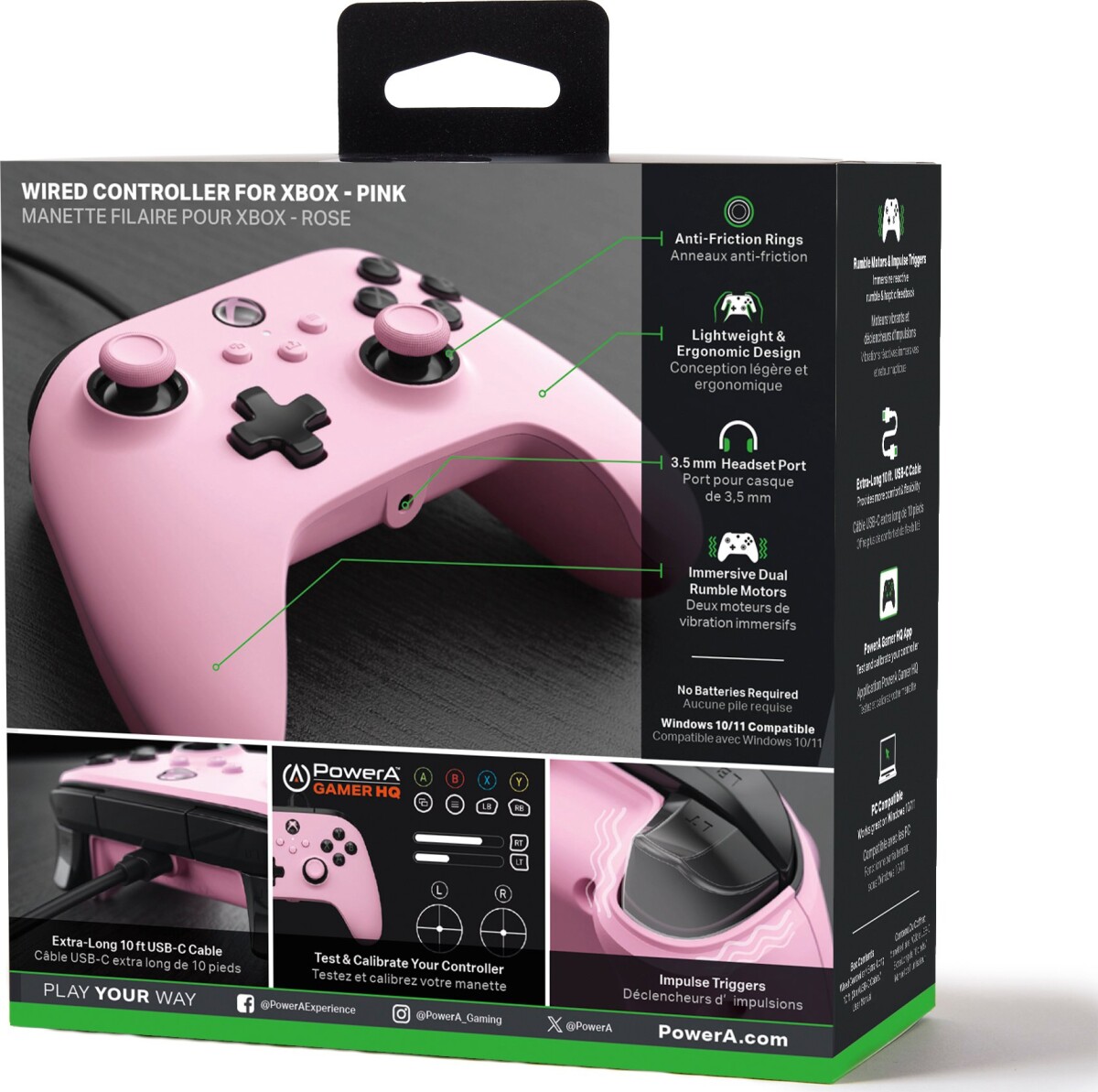 Powera Wired Controller - Pink Xbox Xs
