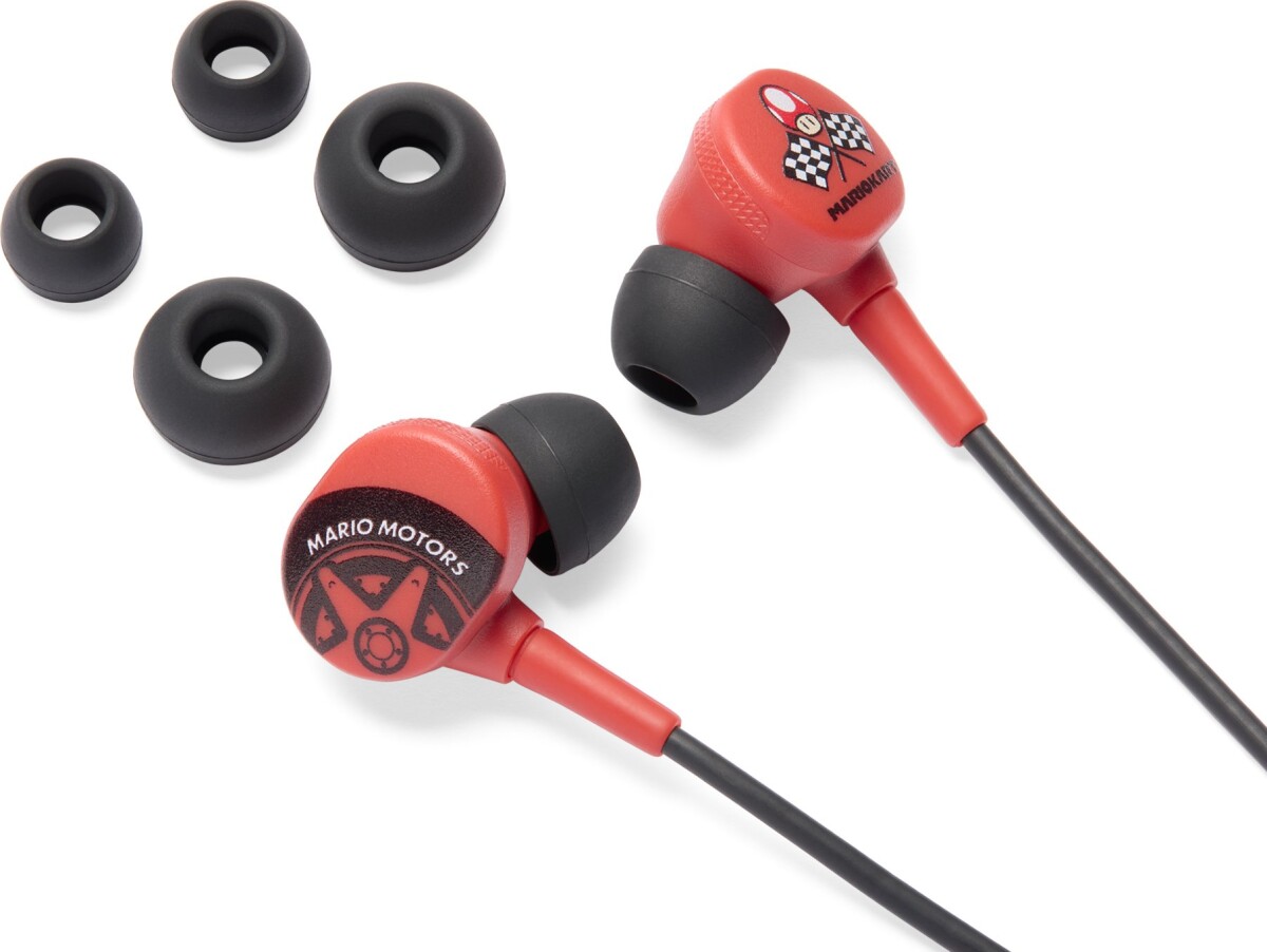 Powera Wired Earbuds - Mario Kart Motors Nintendo Switch