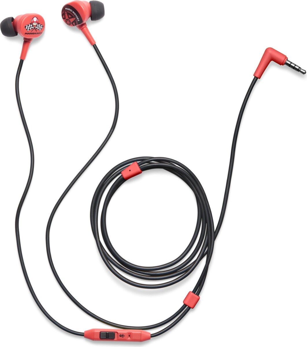 Powera Wired Earbuds - Mario Kart Motors Nintendo Switch