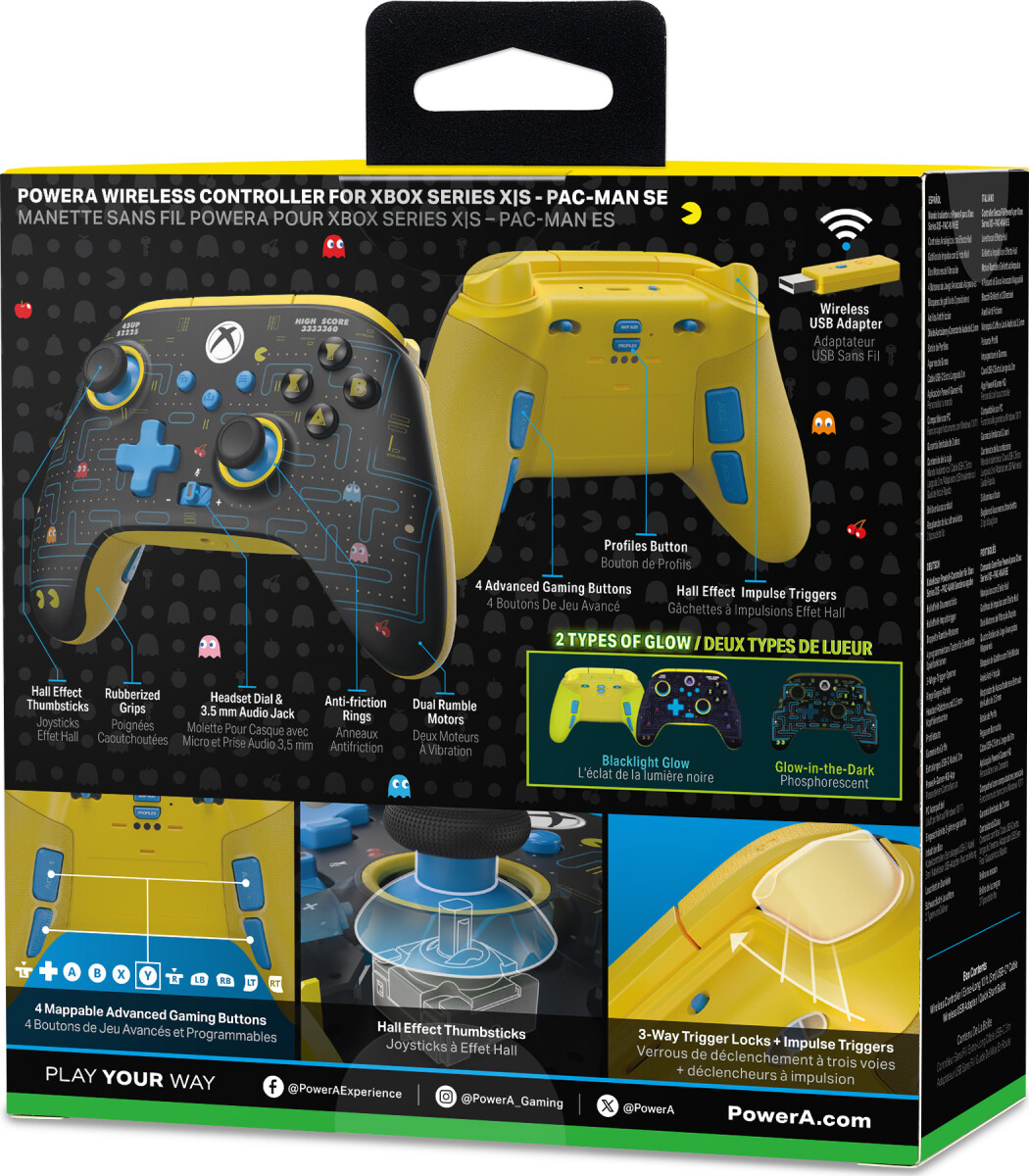 Powera Wireless Controller For Xbox Series X - S - Pac-Man Se