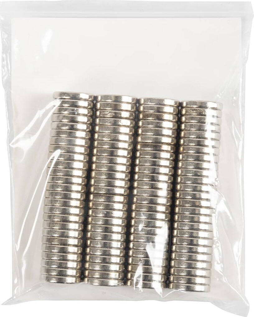 Powermagnet - Ø 10 Mm - Tykkelse 2 Mm - 100 Stk