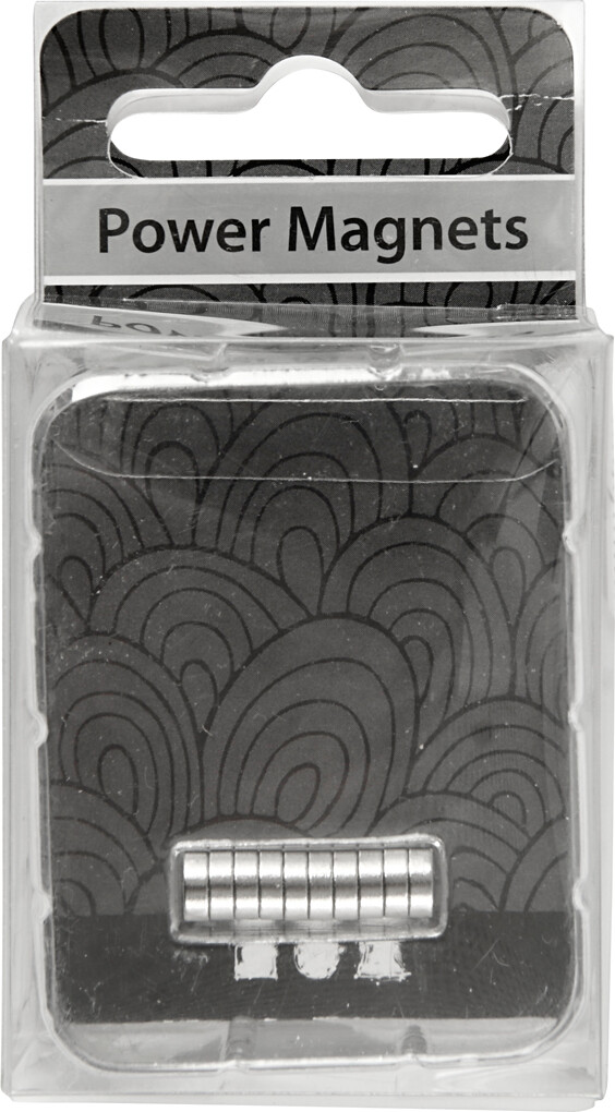 Powermagnet - Ø 5 Mm - Tykkelse 2 Mm - 10 Stk