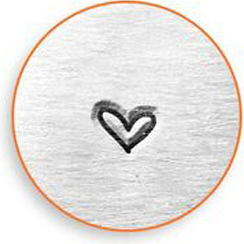 Prægestempel - Hjerte - L 65 Mm - Str 3 Mm - 1 Stk