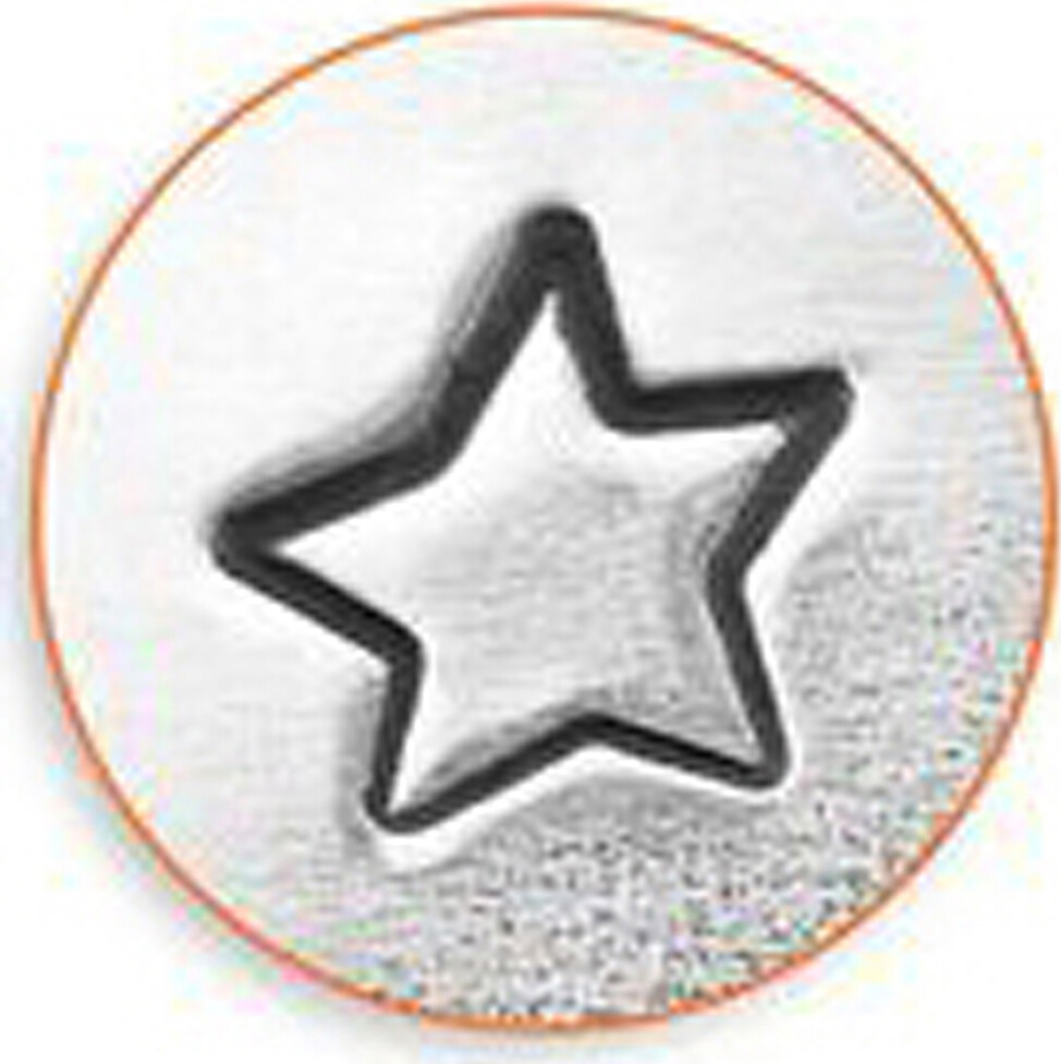 Prægestempel - Stjerne - L 65 Mm - Str 3 Mm - 1 Stk