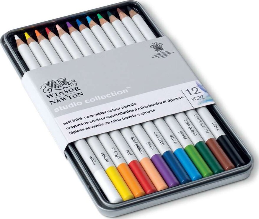Winsor Newton - Farveblyanter - Studio Collection - 12 Farver