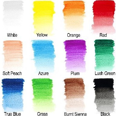 Winsor Newton - Akvarel Farveblyanter Sæt - Studio Collection - 12 Farver