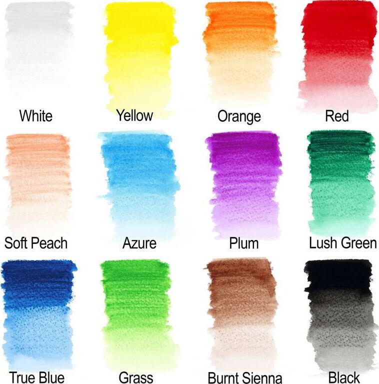 Winsor Newton - Akvarel Farveblyanter Sæt - Studio Collection - 12 Farver