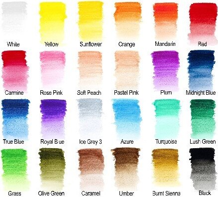 Winsor Newton - Akvarel Farveblyanter Sæt - Studio Collection - 24 Farver