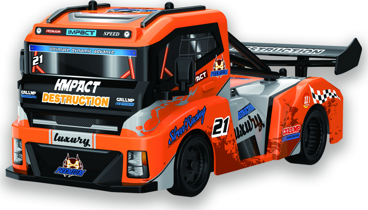 Tec-Toy - Premium Truck Rc Lastbil - 1 24 - 2 4 Ghz - Orange