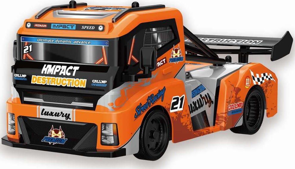 Tec-Toy - Premium Truck Rc Lastbil - 1 24 - 2 4 Ghz - Orange