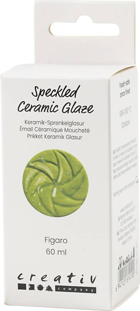 Prikket Keramik Glasur - 999-1060 C - Dækkende - Figaro - 60 Ml