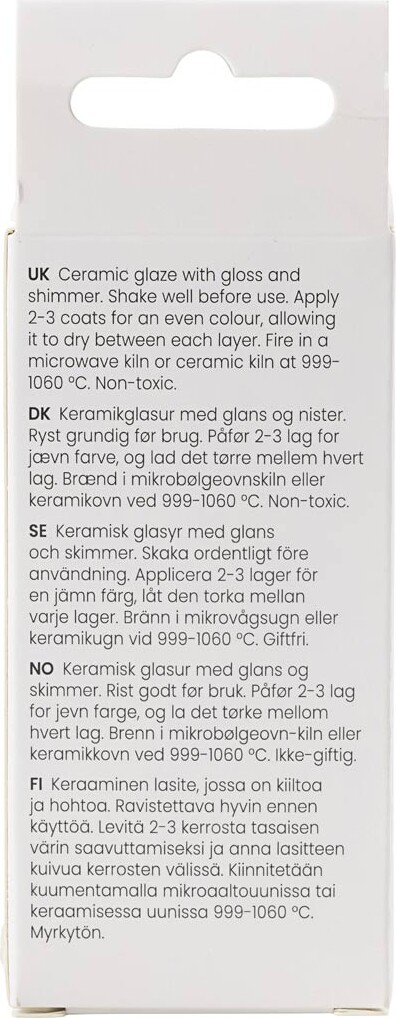 Prikket Keramik Glasur - 999-1060 C - Dækkende - Rusty Nails - 60 Ml