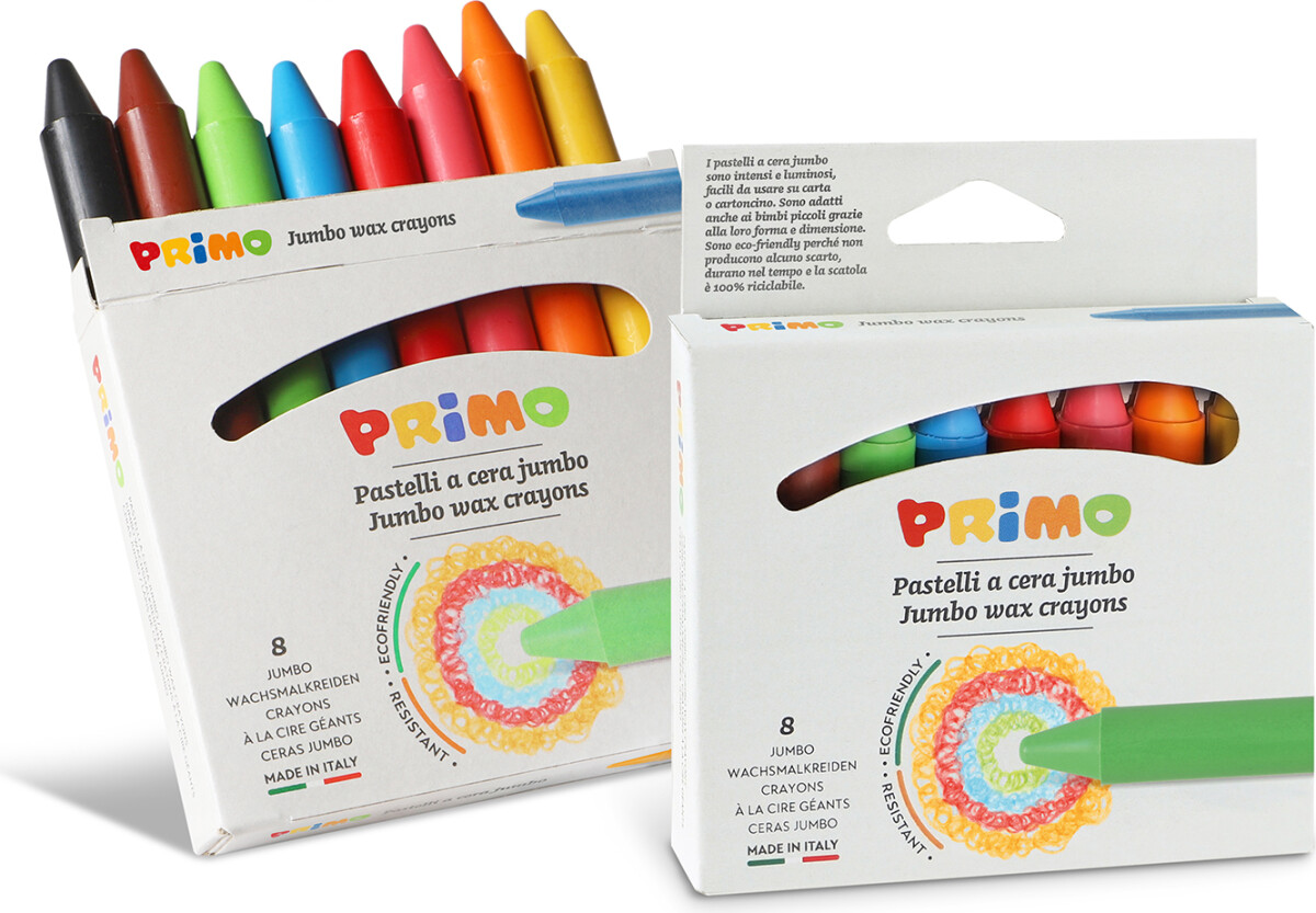 Primo - Jumbo Farvekridt 8 Stk