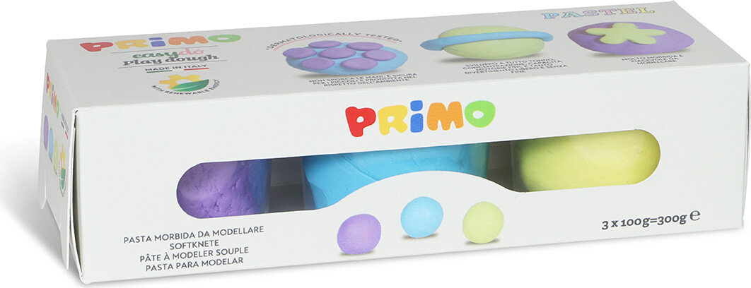 Primo - Modellervoks - 3 Bøtter 100 G - Pastel
