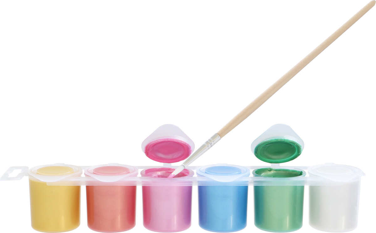 Primo - Plakatmaling 6 Bøtter 25 Ml - Perlemor