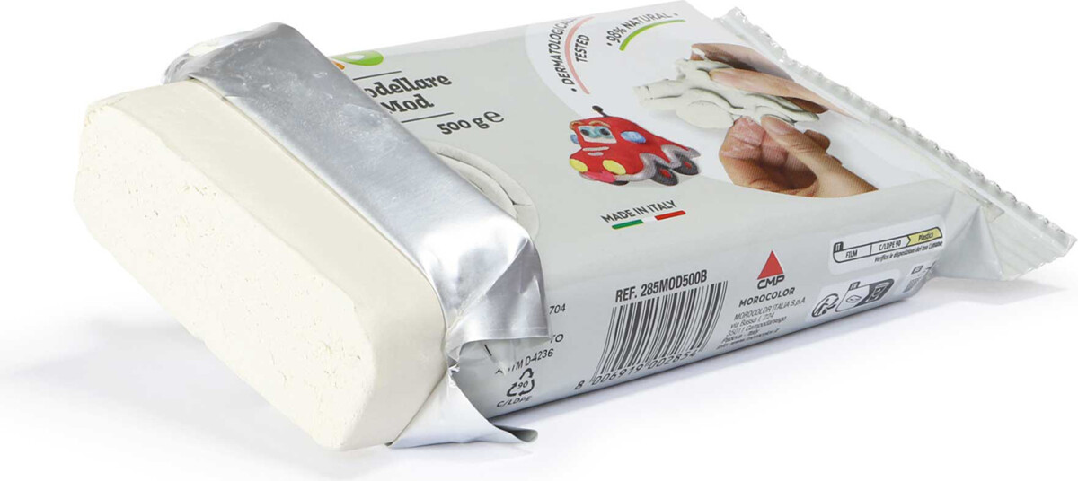 Primo - Selvhærdende Ler 500 G - Hvid