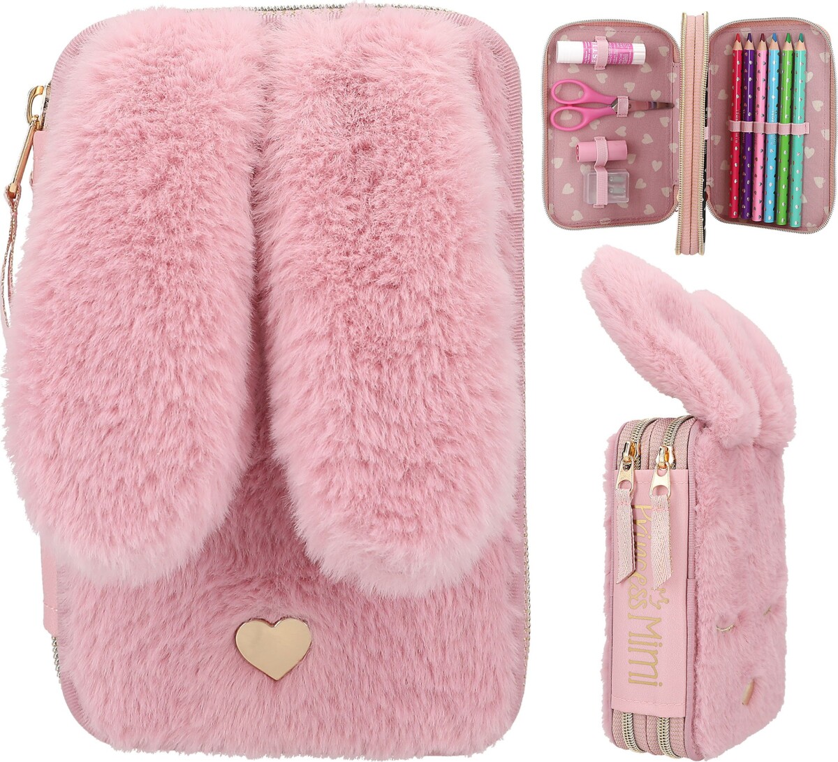 Princess Mimi - Dobbelt Penalhus Med Lange Ører - Kanin