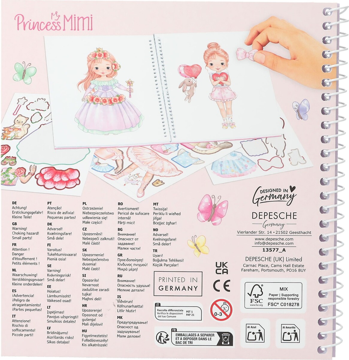Princess Mimi - Dress Me Up Stickersbog - 0413577