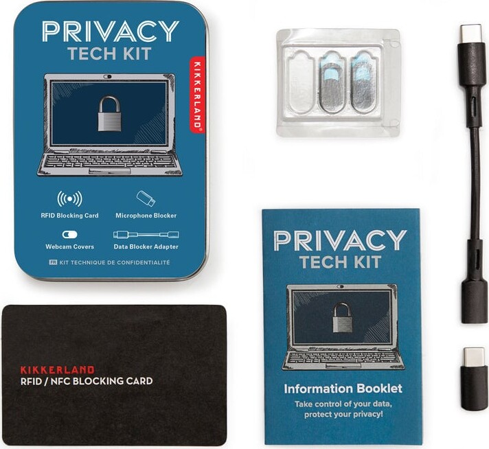 Kikkerland - 2 Webcam Covers Rfid- Mic- Og Datablocker Kit