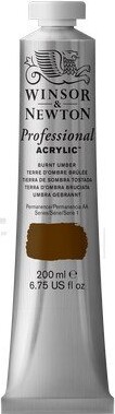 Winsor Newton - Proff Akrylmaling - Burnt Umber 200 Ml