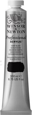 Winsor Newton - Akrylmaling - Ivory Black 200 Ml