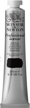Winsor Newton - Akrylmaling - Mars Black 200 Ml