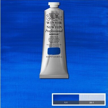 Winsor Newton - Proff Akrylmaling - Cobalt Blue 60 Ml